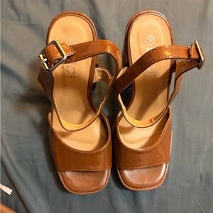 Elegant Brown Leather Sandals